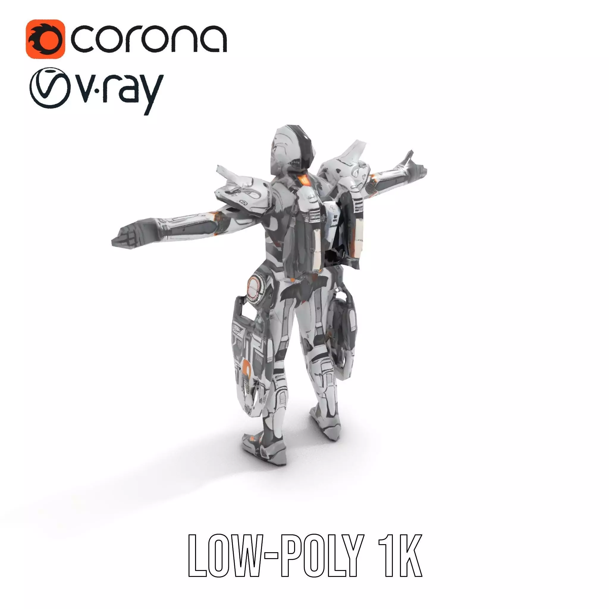 Guardian Exosuit model pack Low-poly 3D model_16