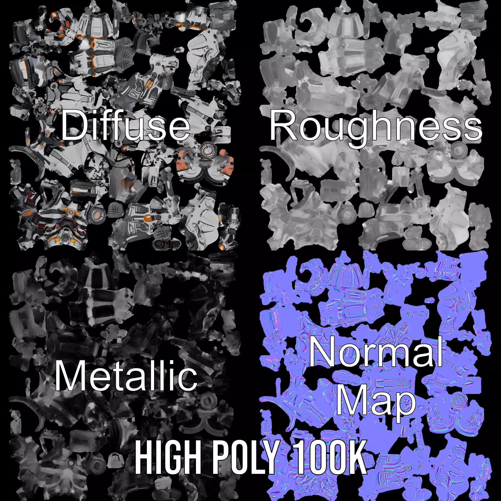 Guardian Exosuit model pack Low-poly 3D model_3