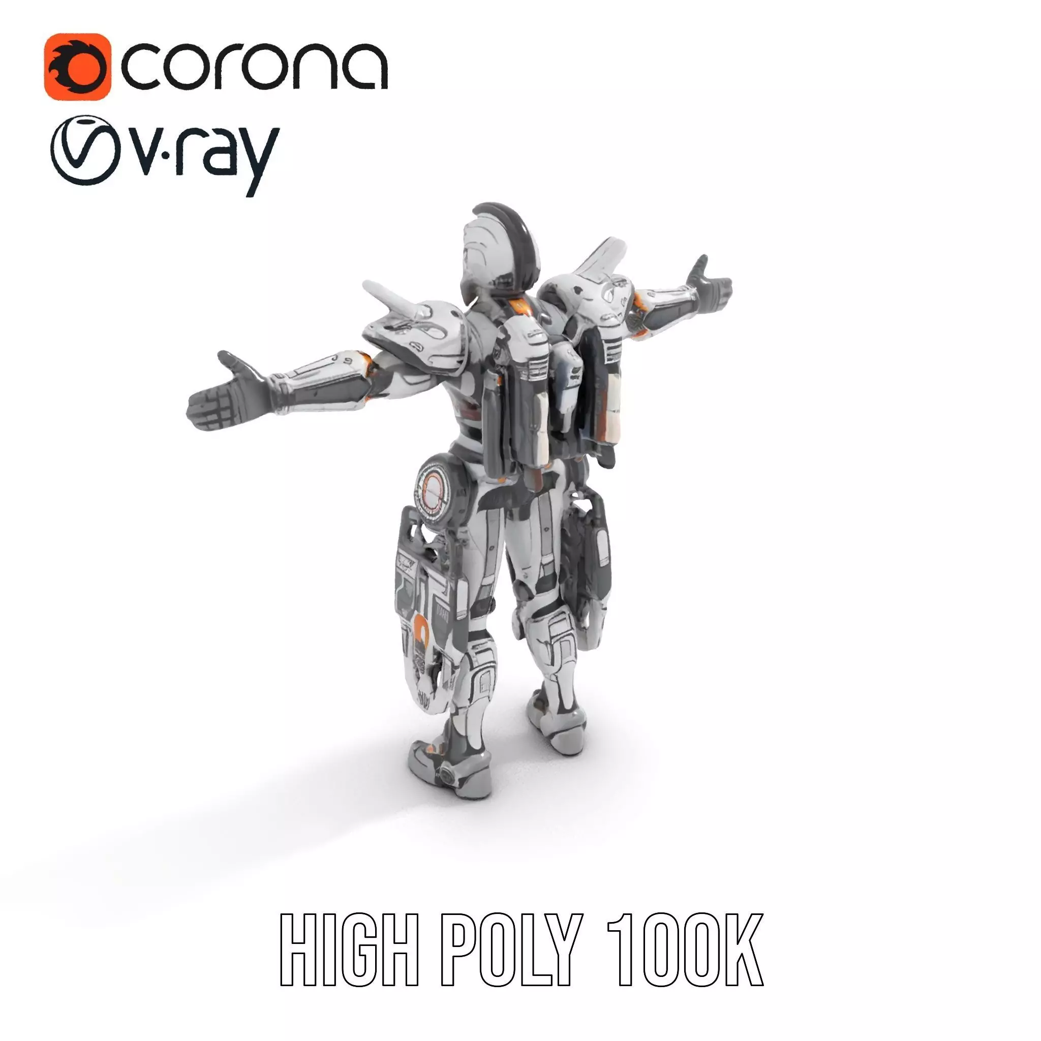 Guardian Exosuit model pack Low-poly 3D model_17