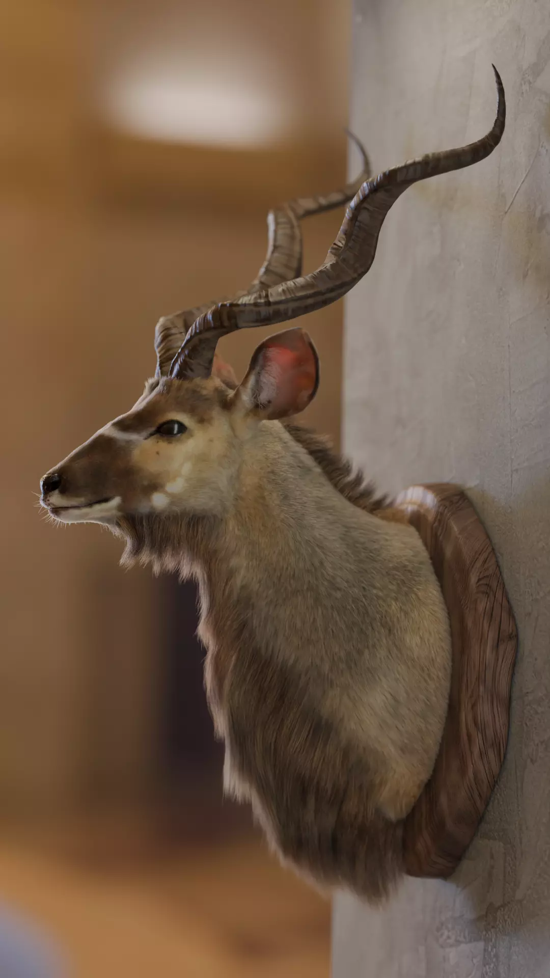 Kudu taxidermy animal 3D model