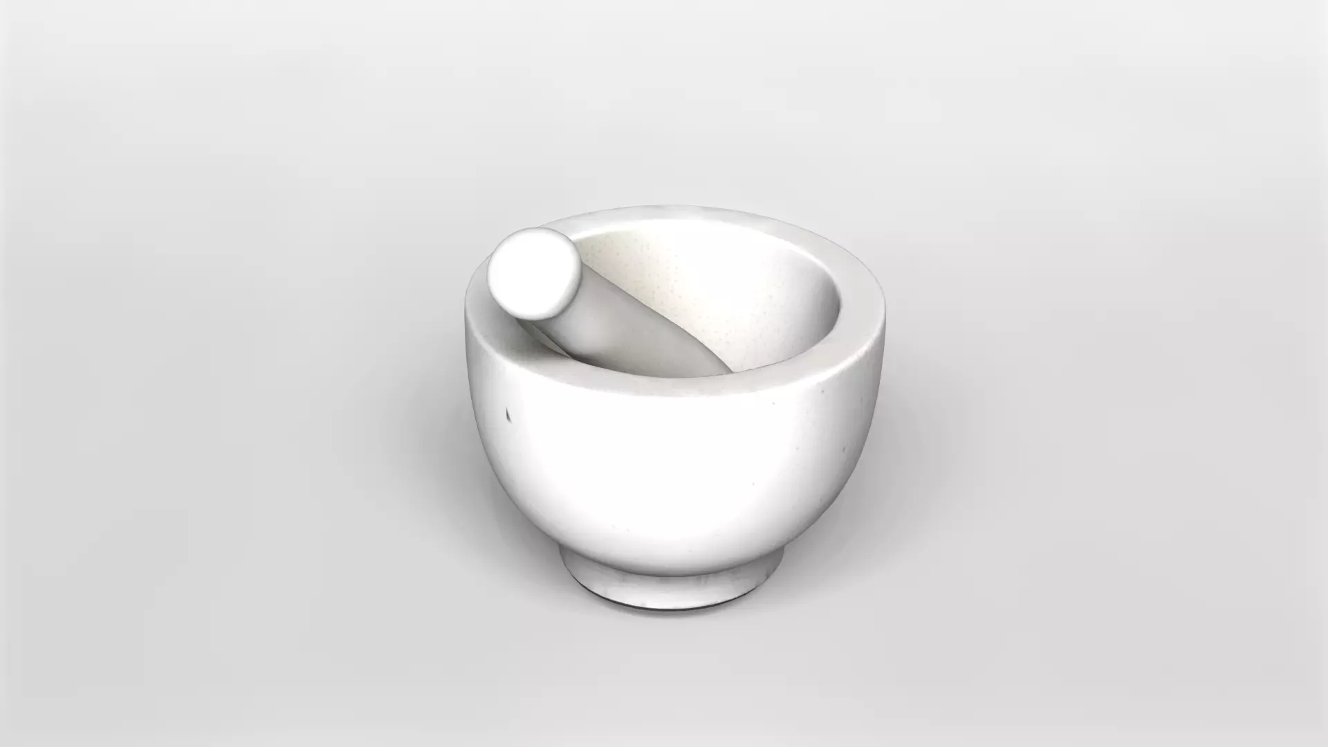 Realistic Stone Mortar and Pestle 3D Model 3D model_3