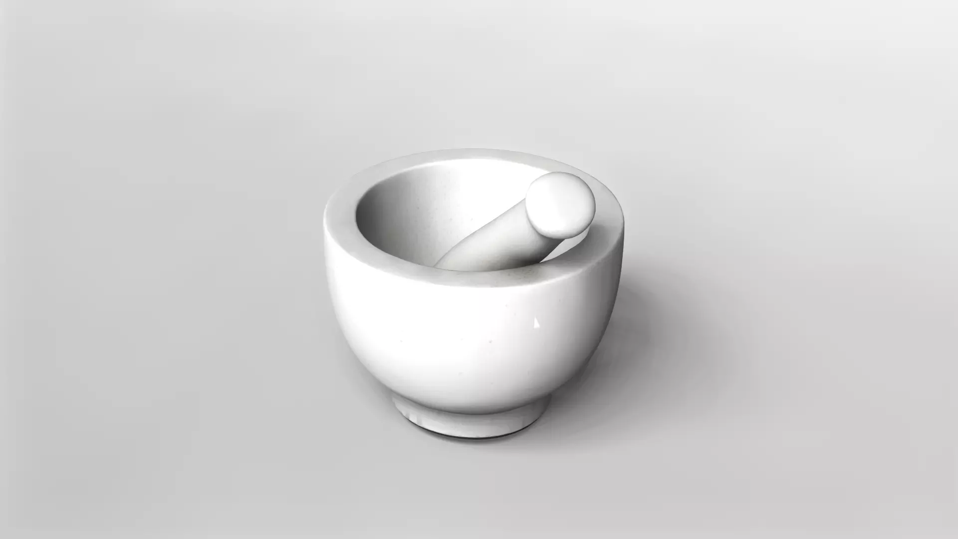 Realistic Stone Mortar and Pestle 3D Model 3D model_2