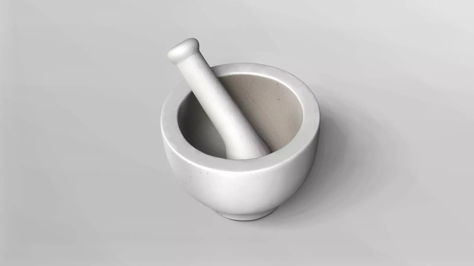 Realistic Stone Mortar and Pestle 3D Model 3D model_4