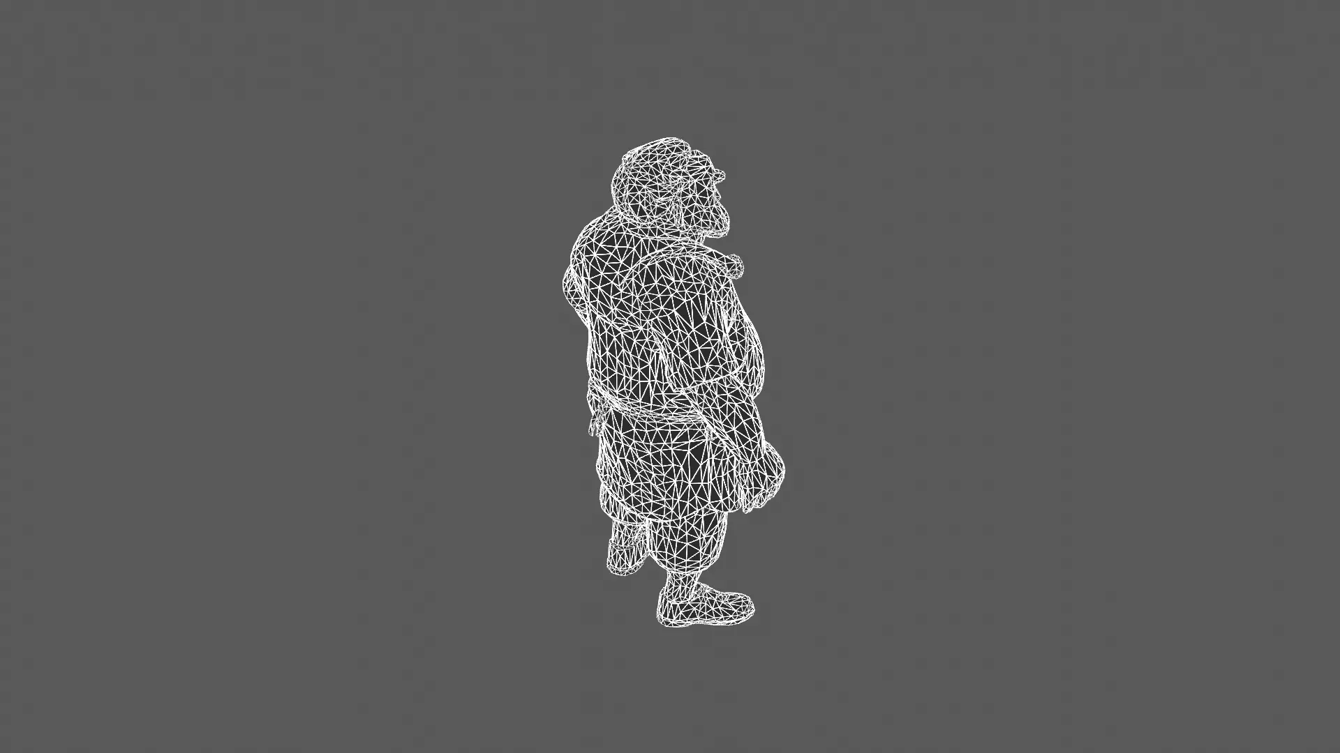 Stylized Elderly Craftsman Character 3D Model 3D model_7