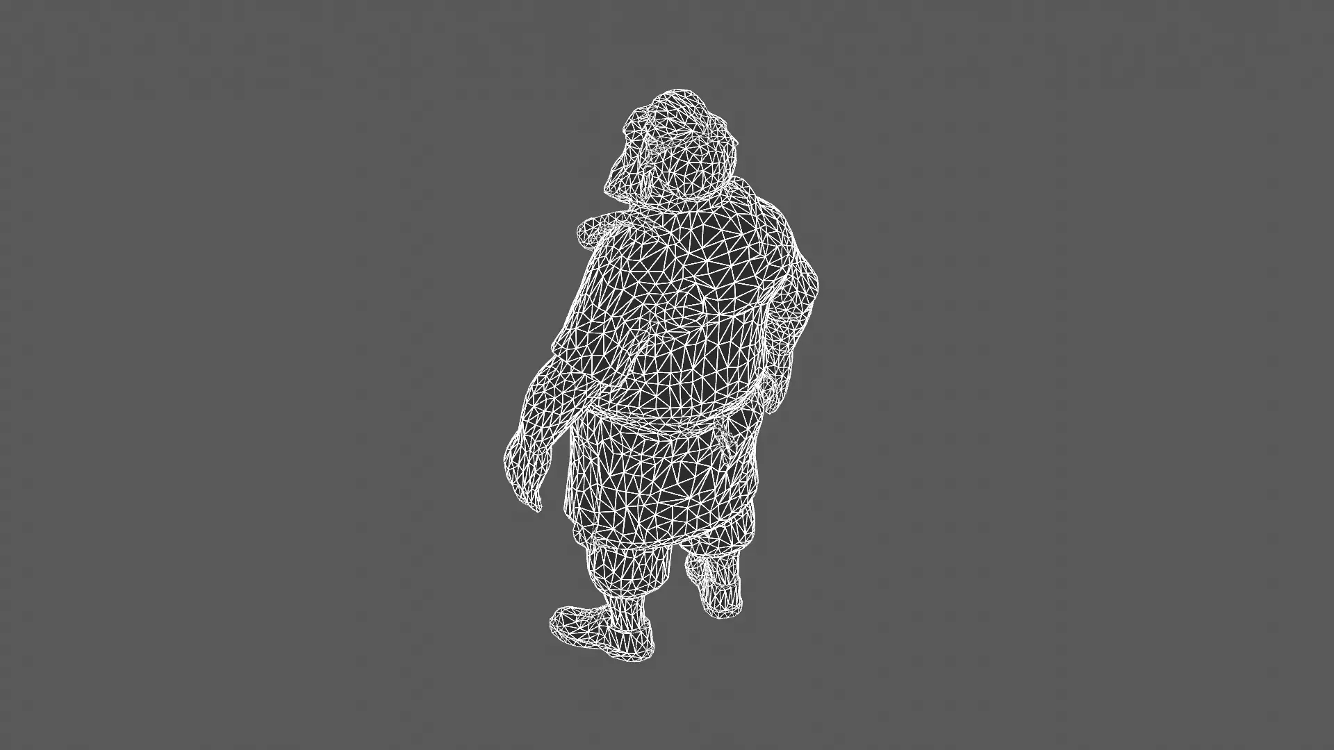 Stylized Elderly Craftsman Character 3D Model 3D model_5