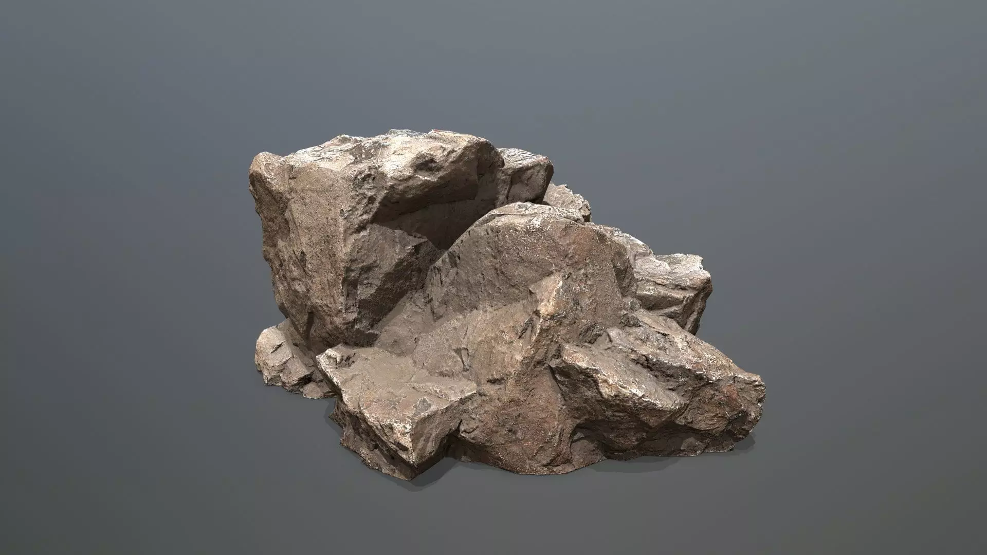 Egyptian rocks Set Low-poly 3D model_25