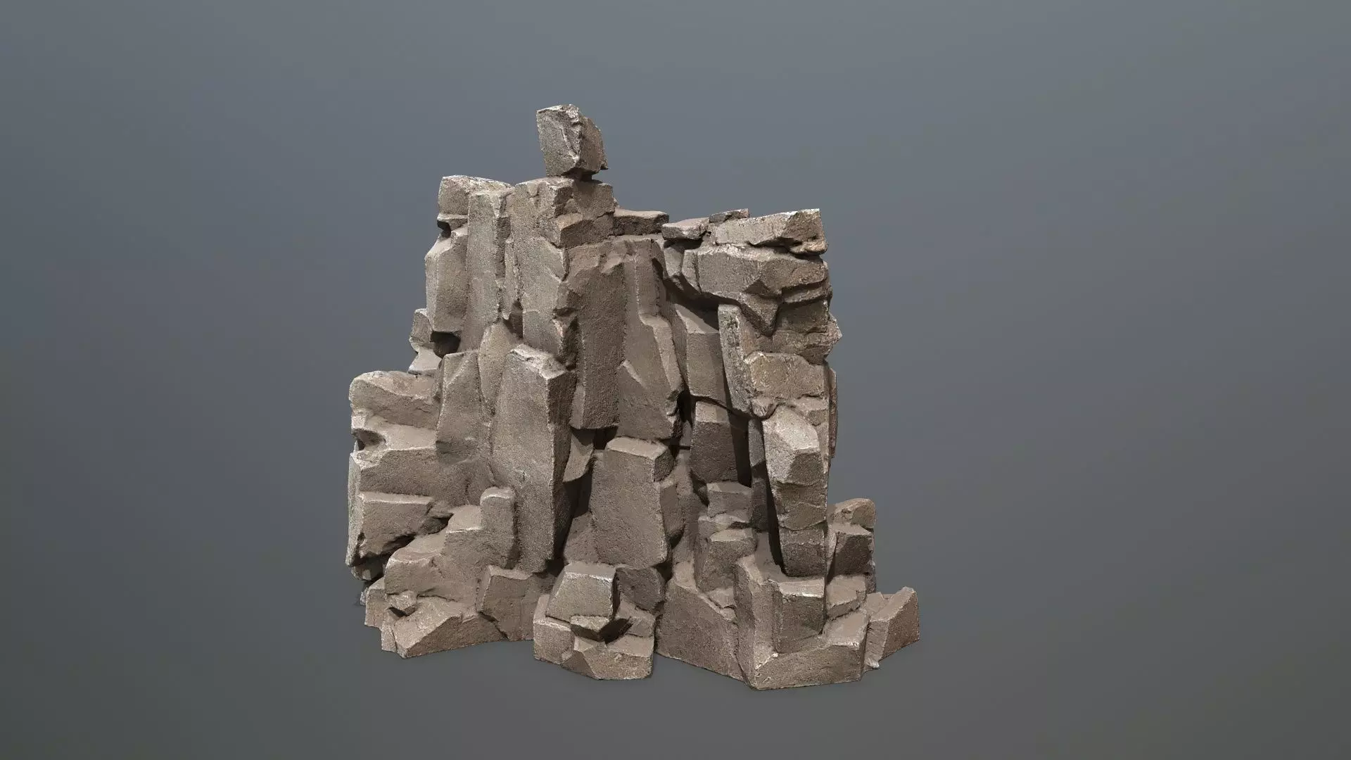 Egyptian rocks Set Low-poly 3D model_30