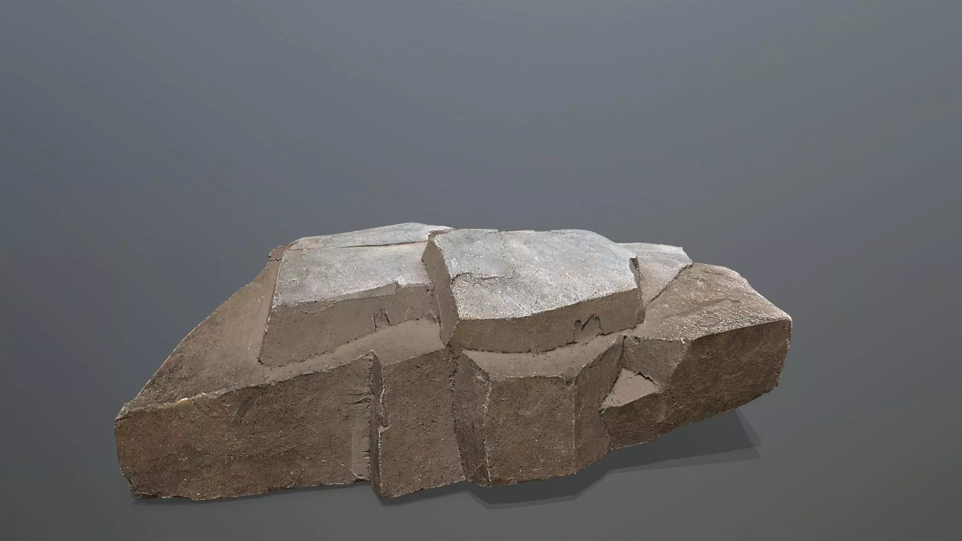 Egyptian rocks Set Low-poly 3D model_27