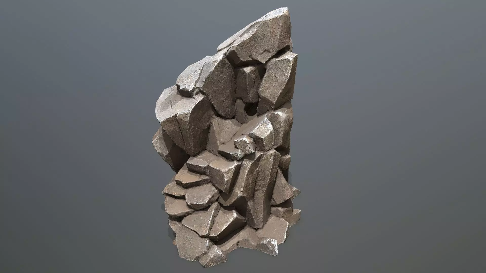 Egyptian rocks Set Low-poly 3D model_24