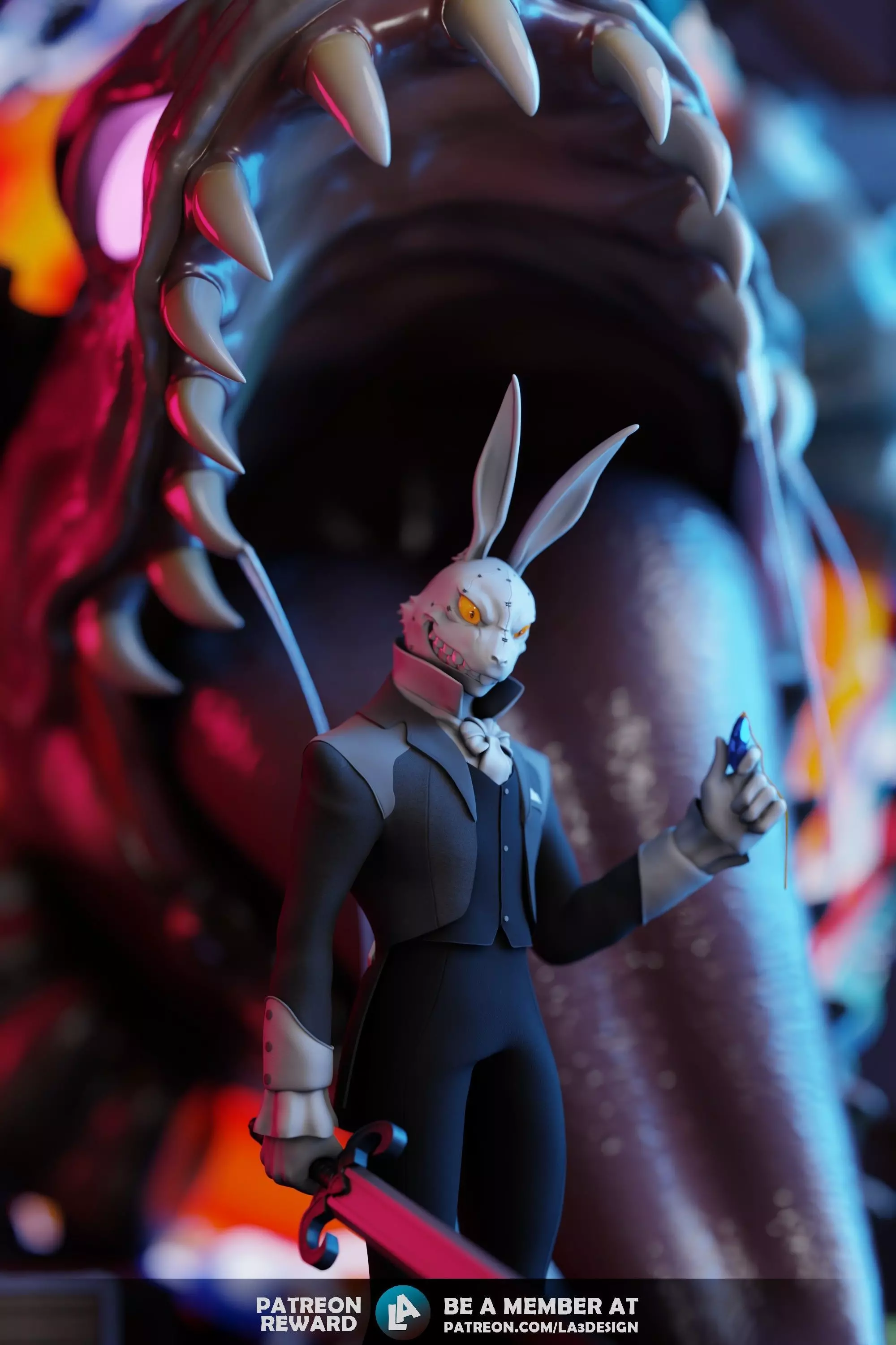 The Rabbit Alt version - Devil May Cry - Fan Art 3D print model_1