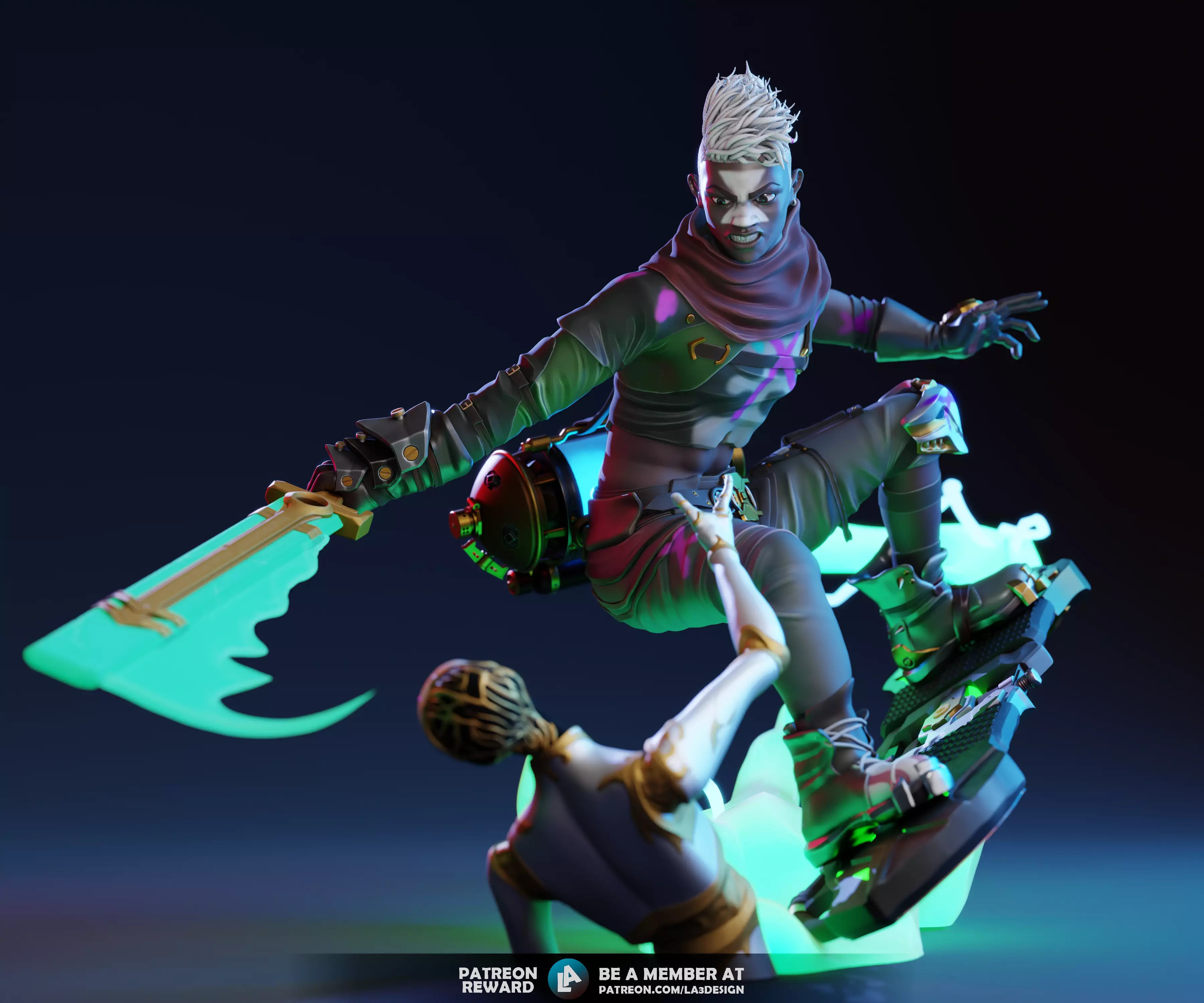 Ekko from Arcane - Fan Art 3D print model