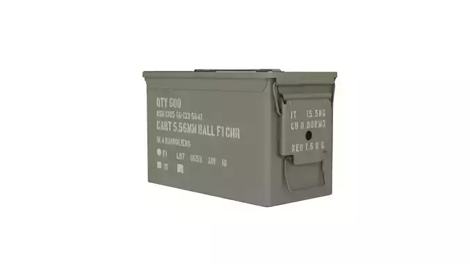 Military Ammo Can Box Australian Army  3D model