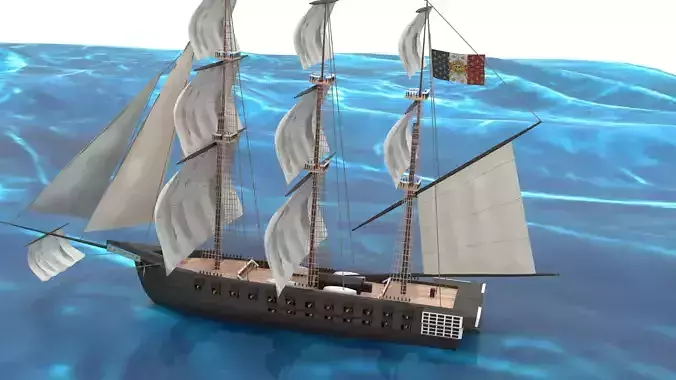 Napoleonic French Ship Of The Line