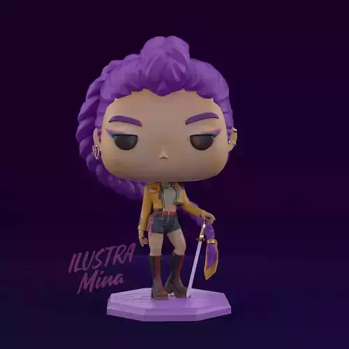 KPOP DEMON HUNTERS HUNTRIX RUMI FUNKO POP CUSTOM