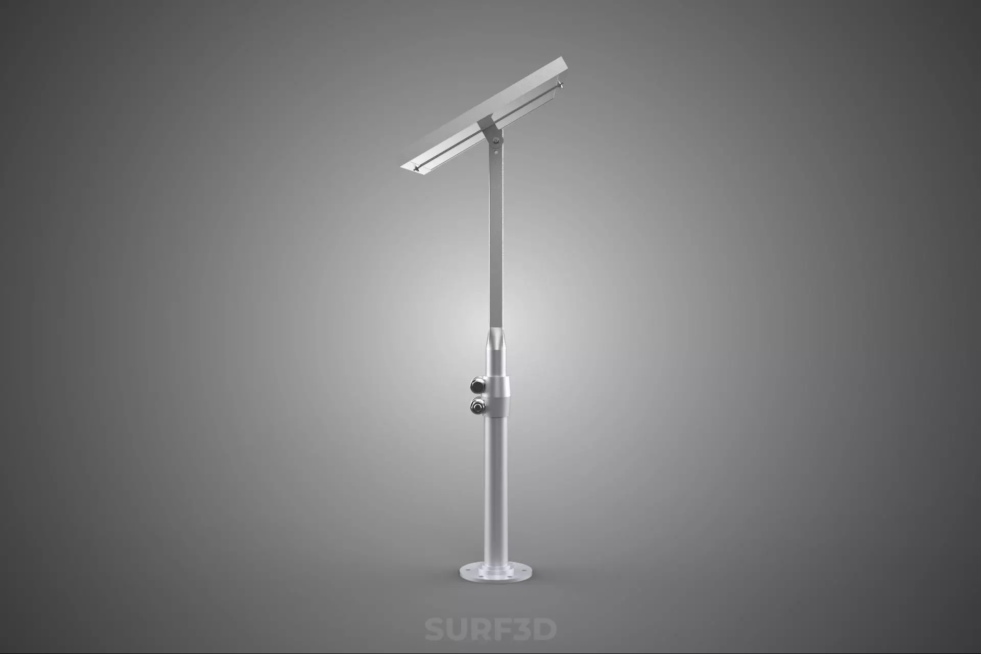 STAND MOUNTED FRAME POLE SOLAR CELL PANEL PV MODULE PHOTOVOLTAIC 3D model_13