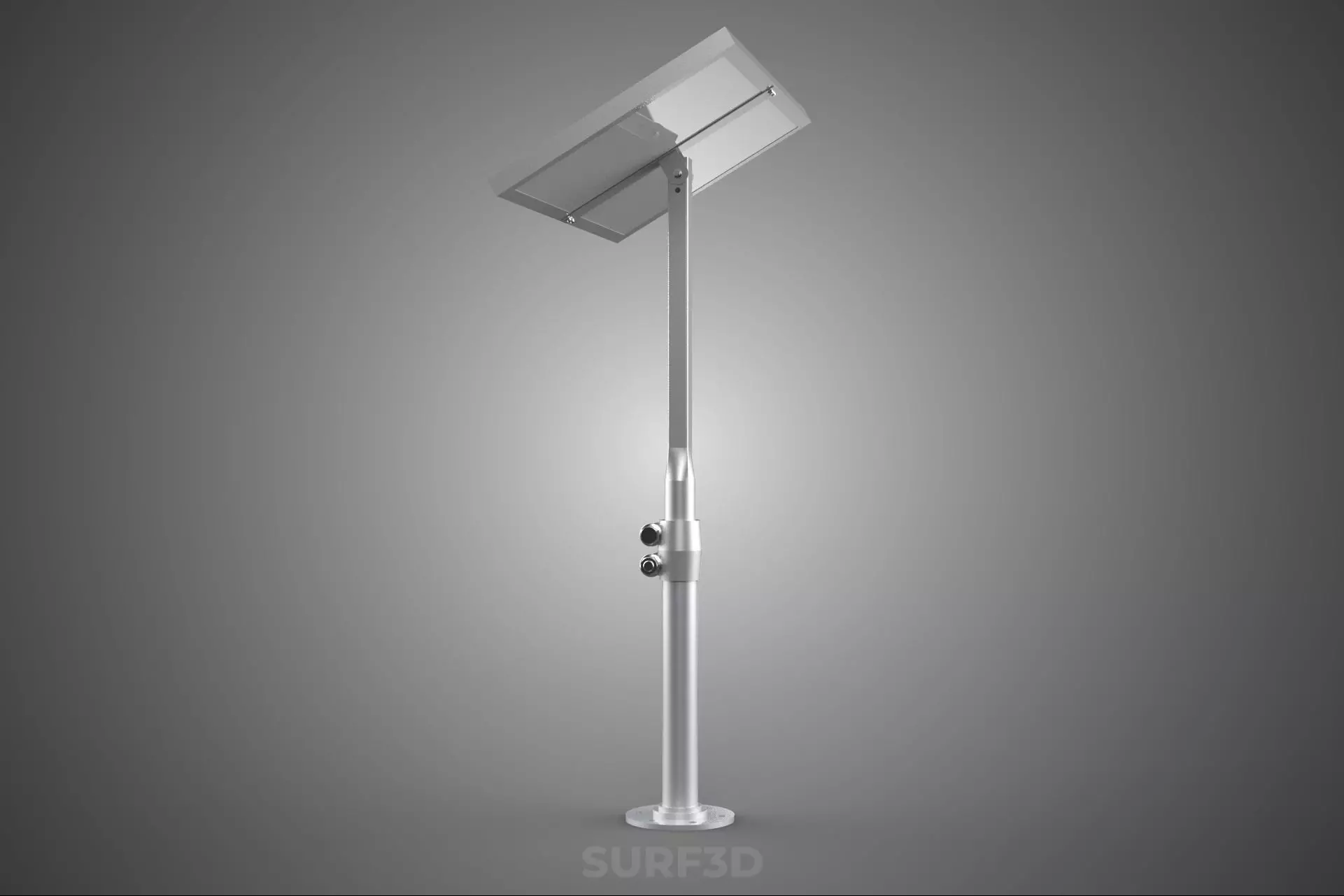 STAND MOUNTED FRAME POLE SOLAR CELL PANEL PV MODULE PHOTOVOLTAIC 3D model_28