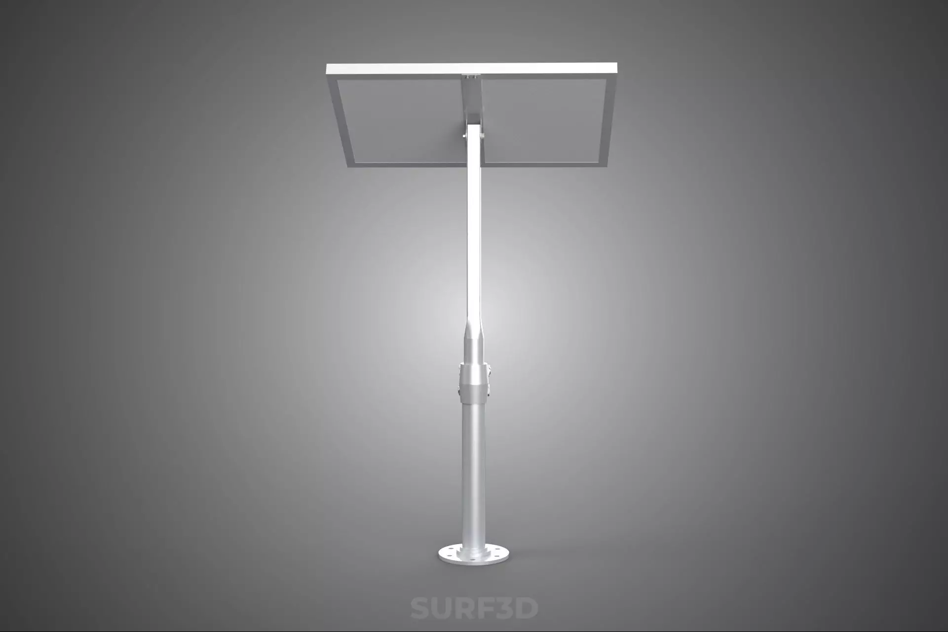 STAND MOUNTED FRAME POLE SOLAR CELL PANEL PV MODULE PHOTOVOLTAIC 3D model_15