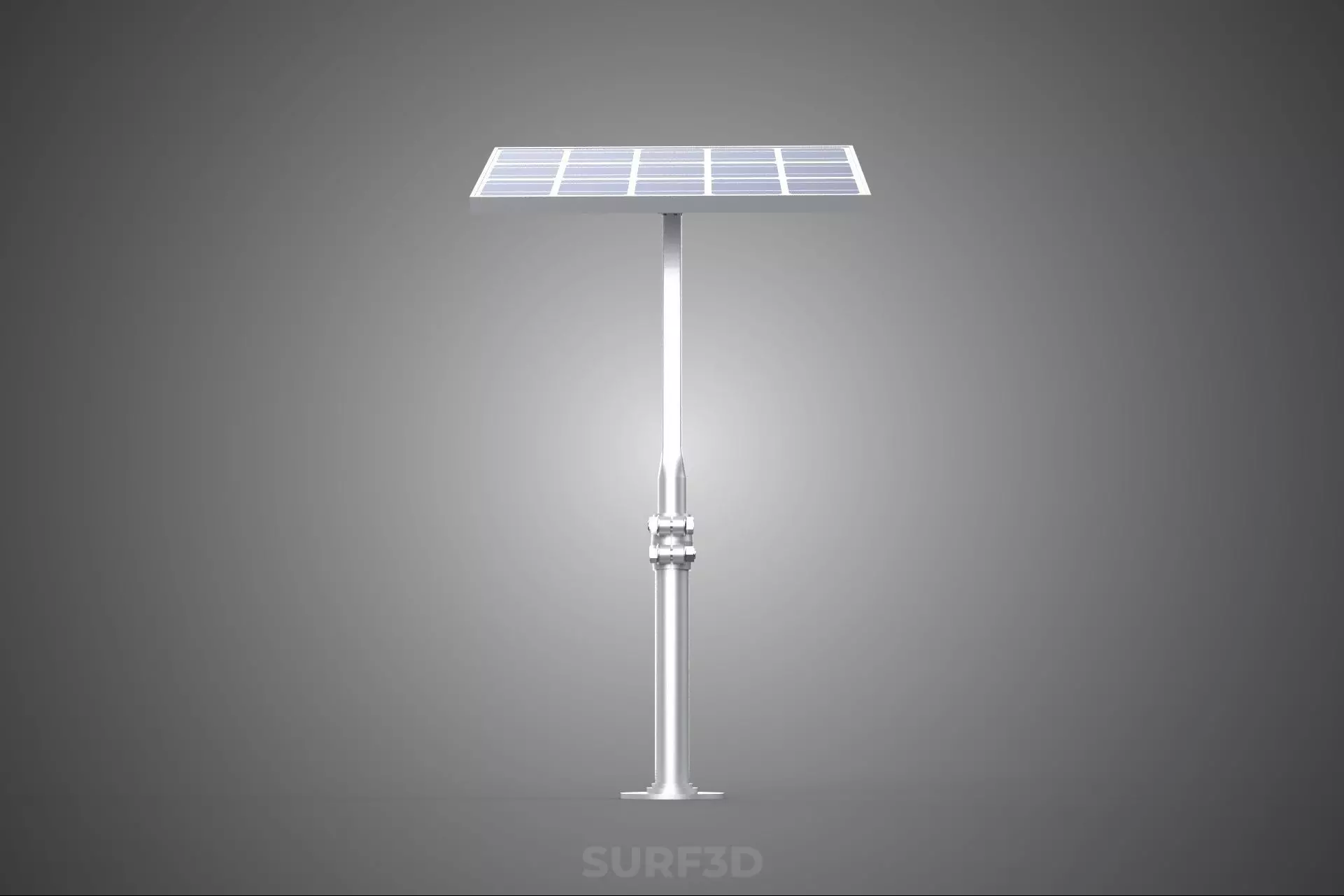 STAND MOUNTED FRAME POLE SOLAR CELL PANEL PV MODULE PHOTOVOLTAIC 3D model_19