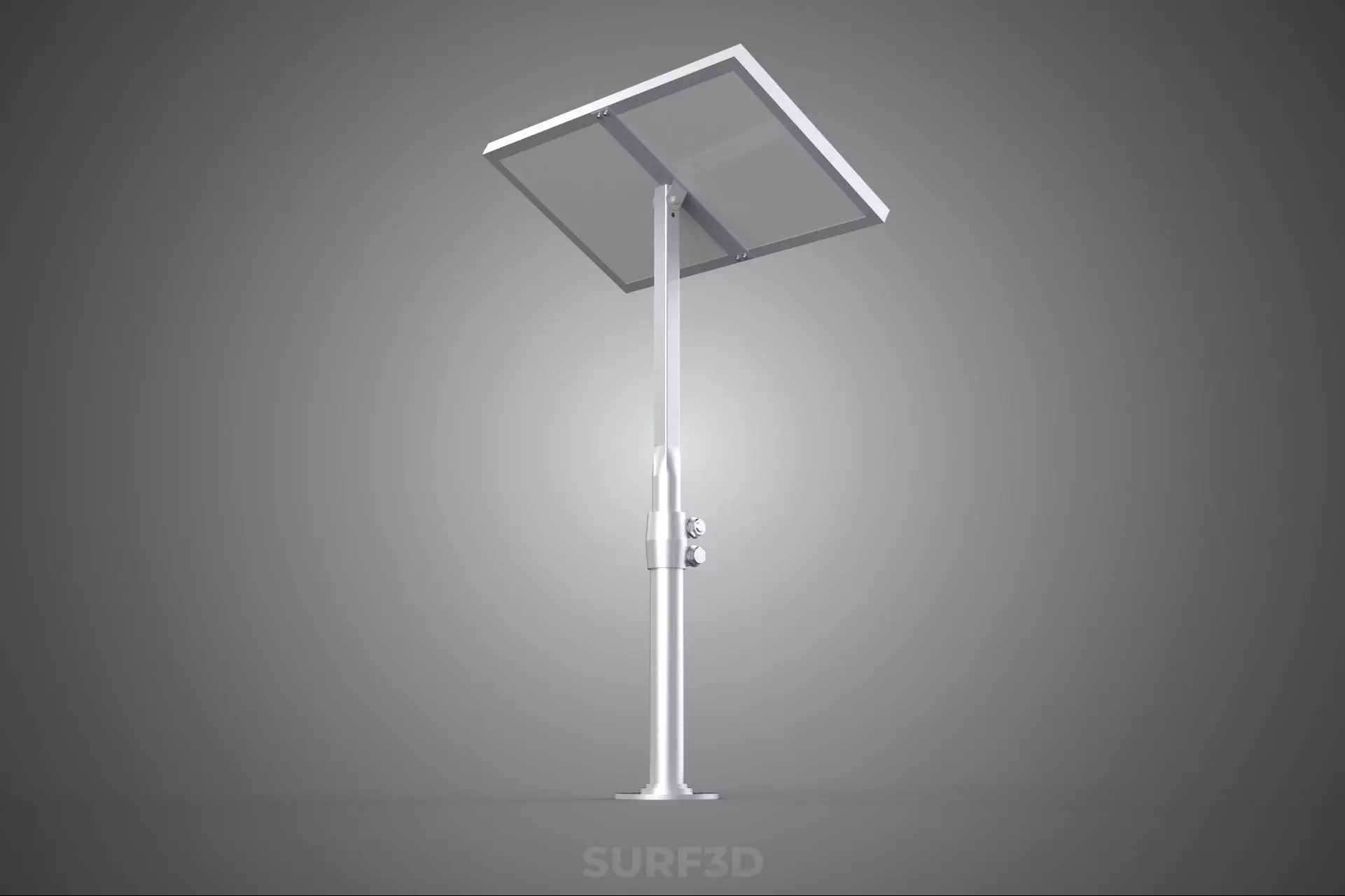 STAND MOUNTED FRAME POLE SOLAR CELL PANEL PV MODULE PHOTOVOLTAIC 3D model_24