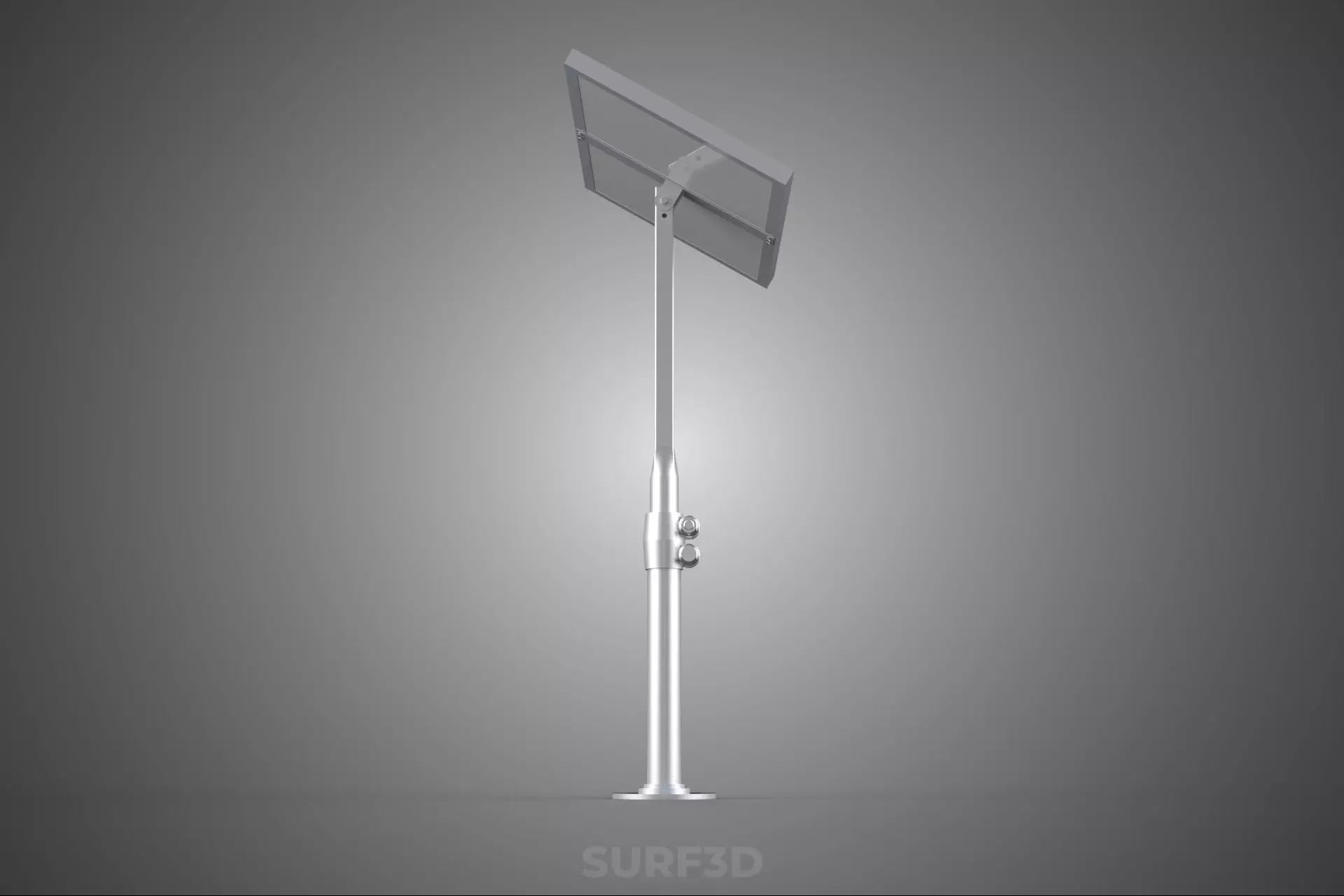 STAND MOUNTED FRAME POLE SOLAR CELL PANEL PV MODULE PHOTOVOLTAIC 3D model_17