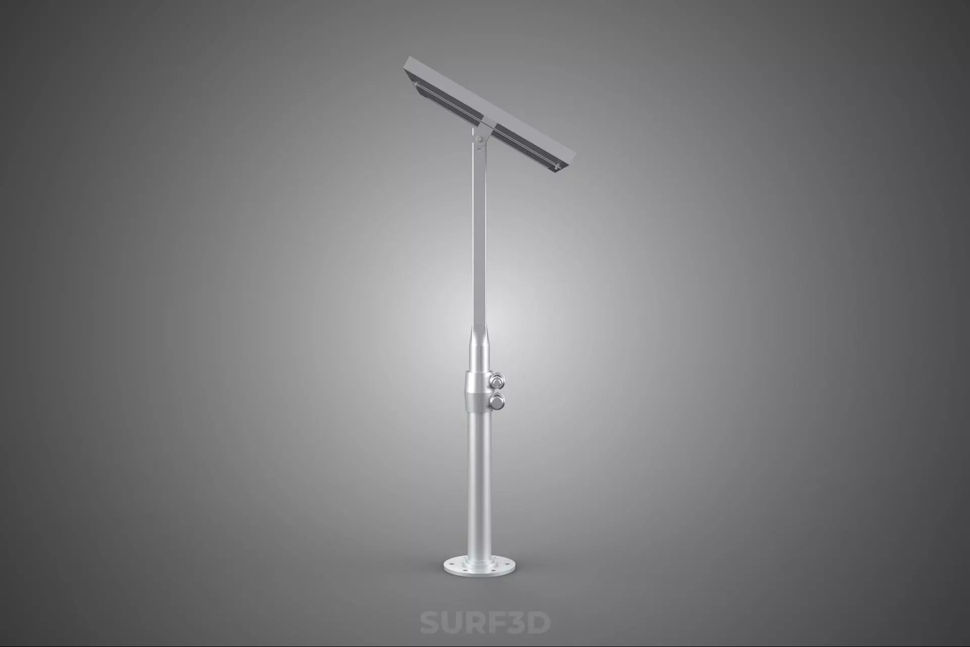 STAND MOUNTED FRAME POLE SOLAR CELL PANEL PV MODULE PHOTOVOLTAIC 3D model_9