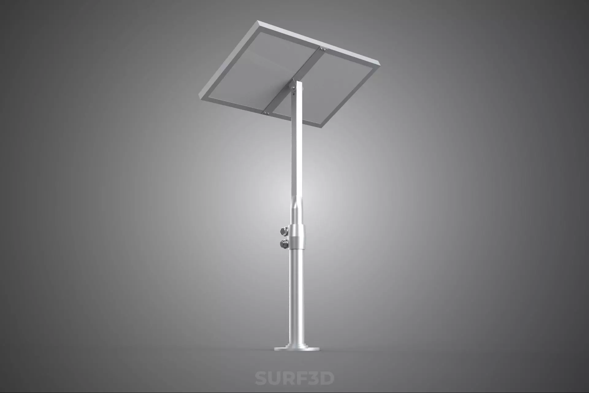 STAND MOUNTED FRAME POLE SOLAR CELL PANEL PV MODULE PHOTOVOLTAIC 3D model_22