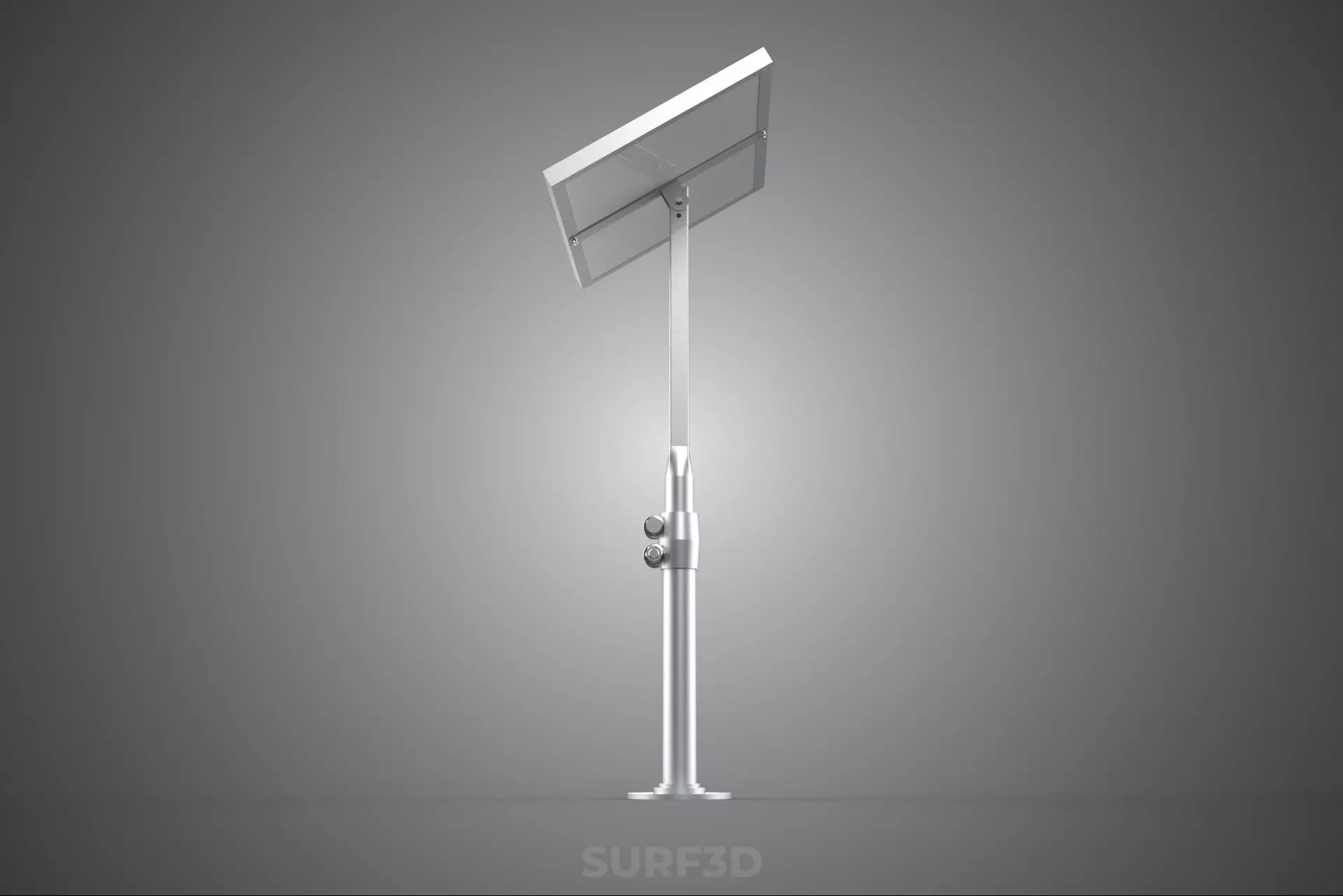 STAND MOUNTED FRAME POLE SOLAR CELL PANEL PV MODULE PHOTOVOLTAIC 3D model_21