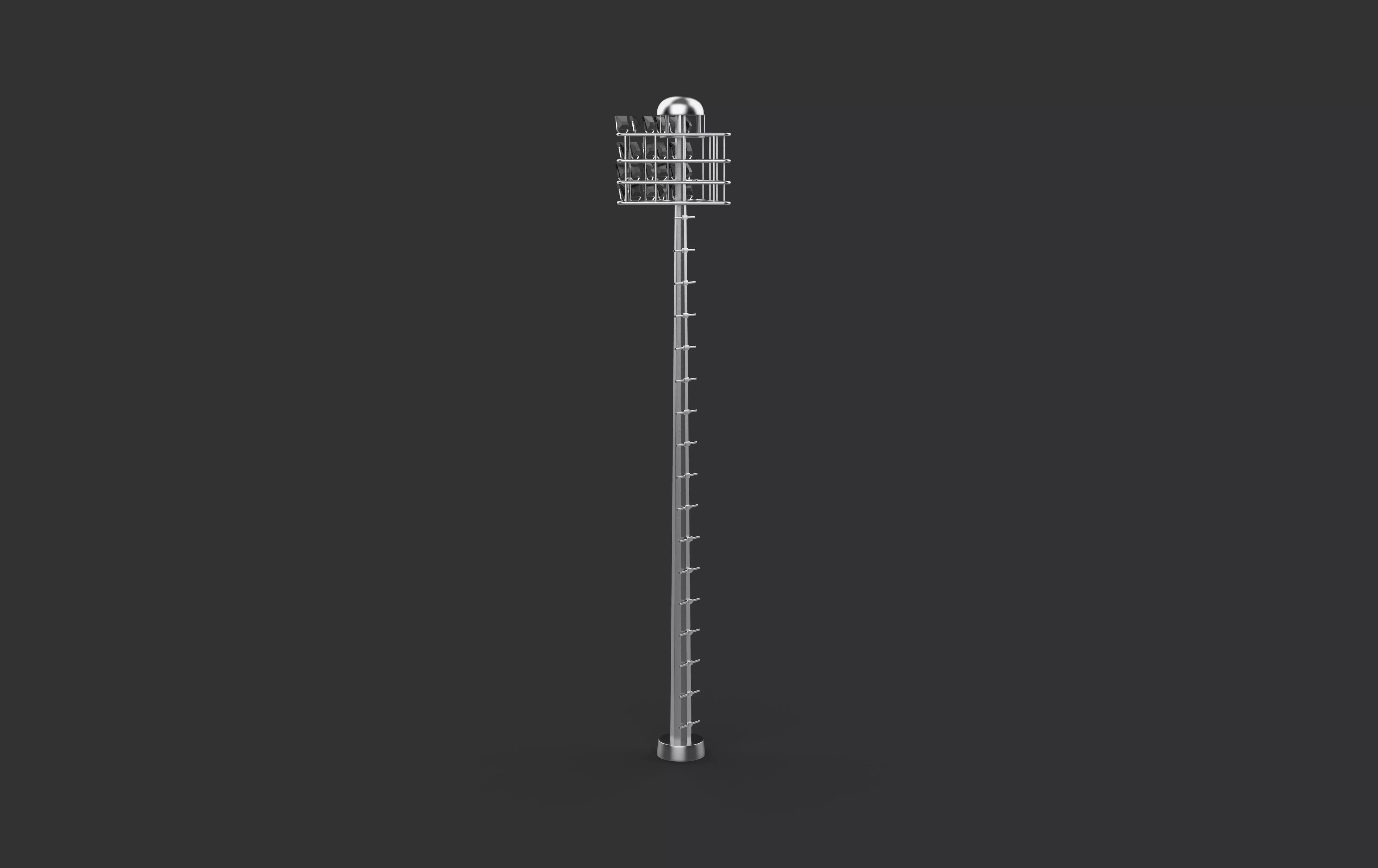 High mast lighting tower 3D model_5