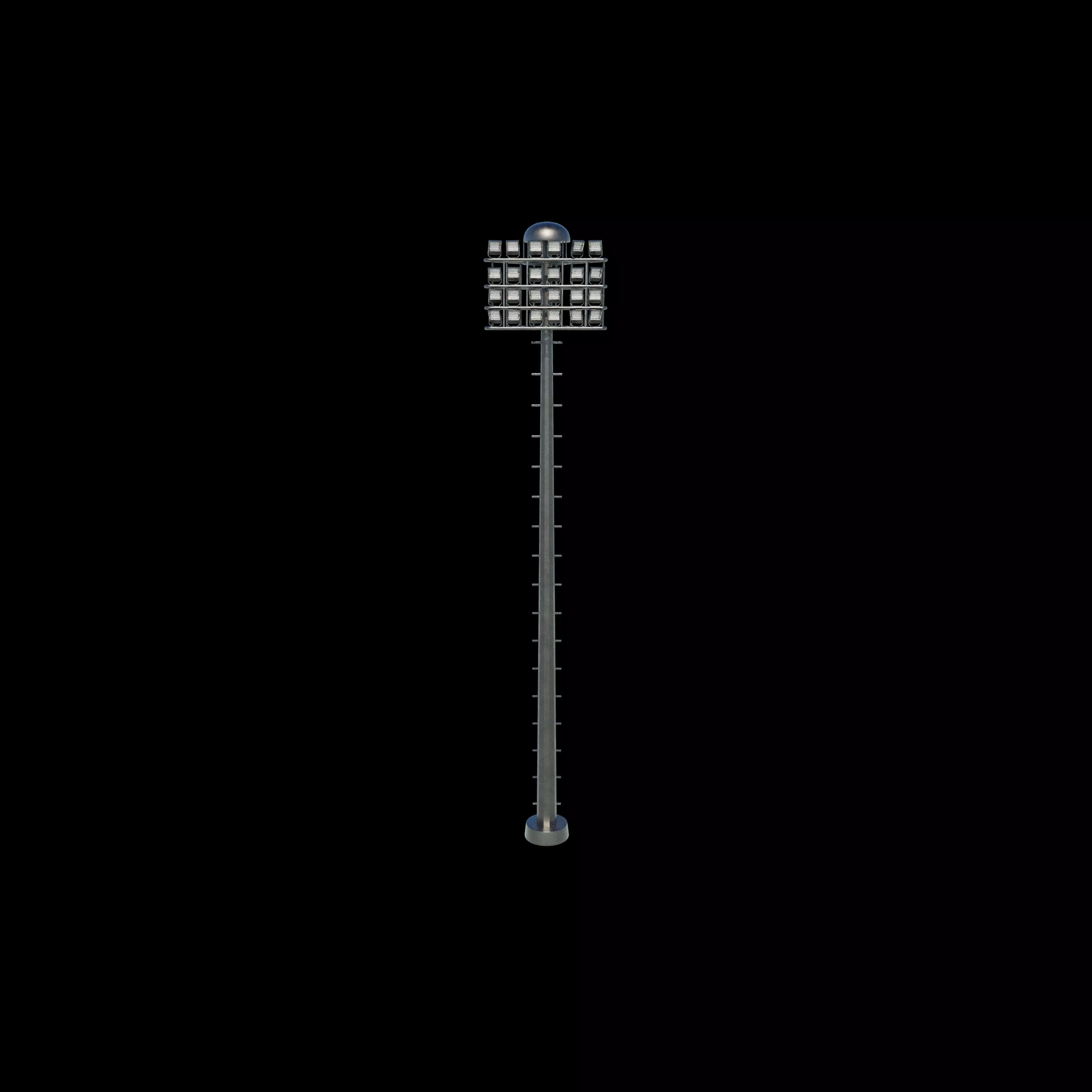 High mast lighting tower 3D model_3