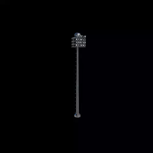 High mast lighting tower 3D model High mast lighting tower 3D model