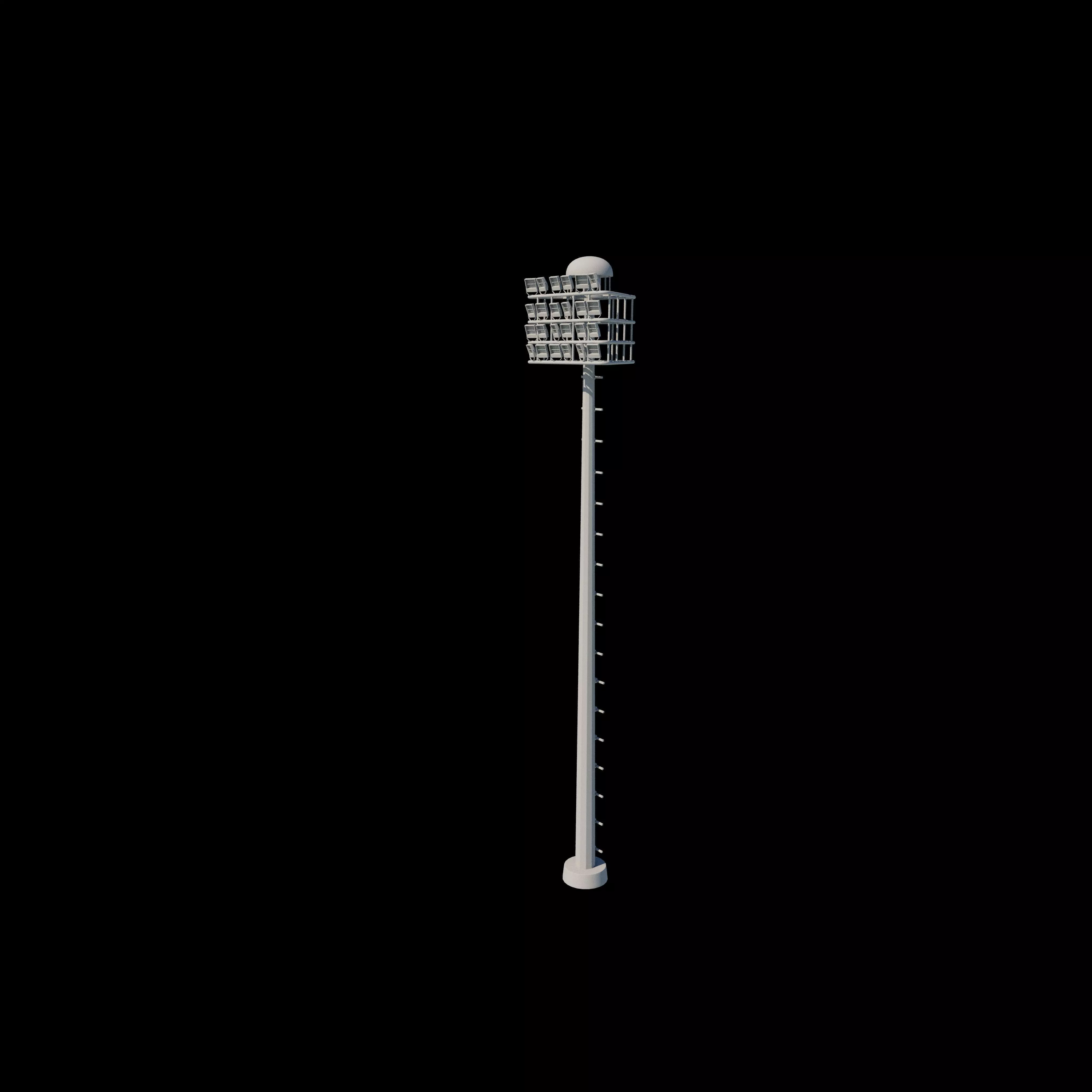 High mast lighting tower 3D model_12