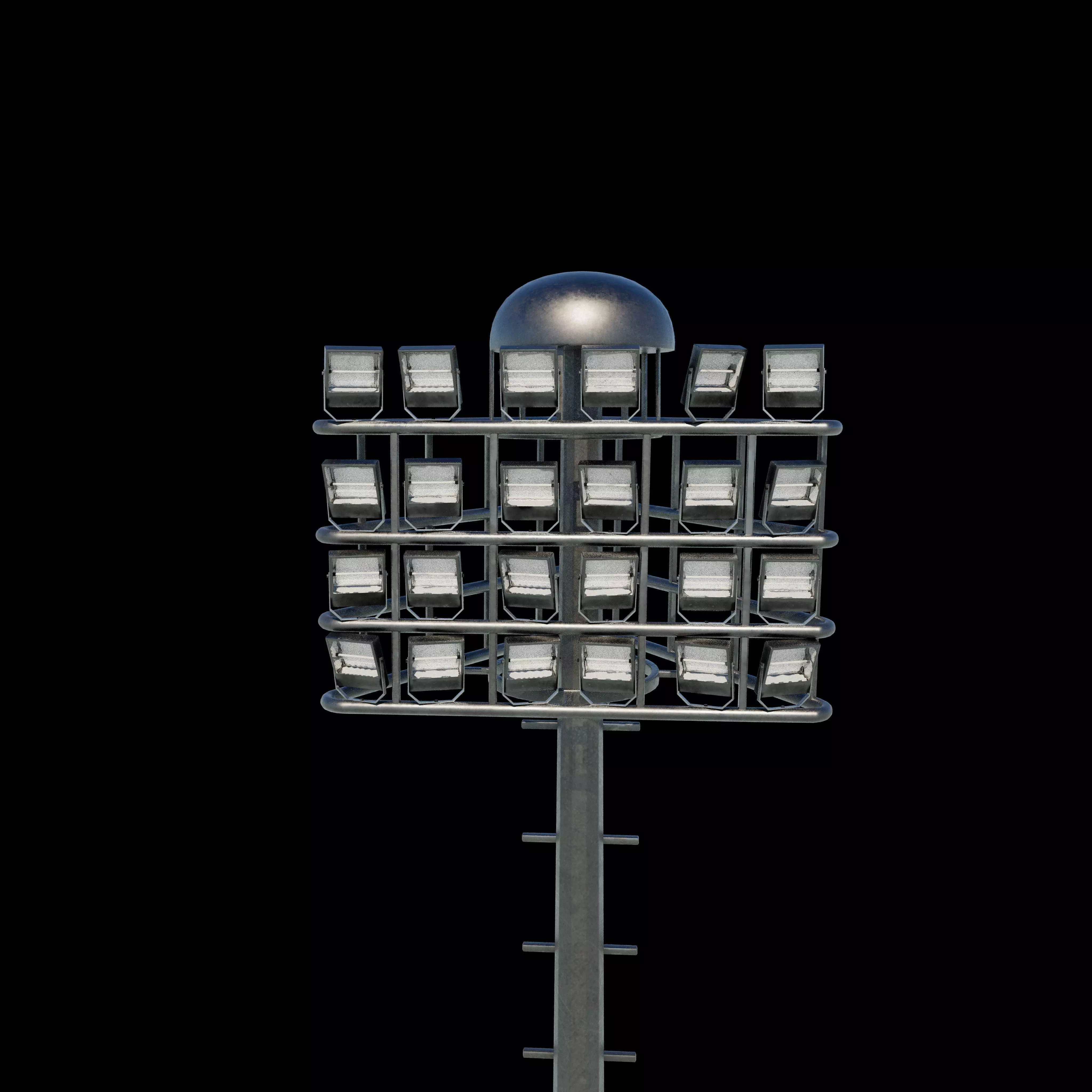 High mast lighting tower 3D model_13