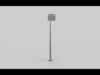 High mast lighting tower 3D model_1