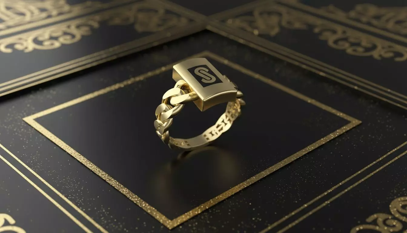 MONACO CUBAN RING READY TO CAST 3D print model