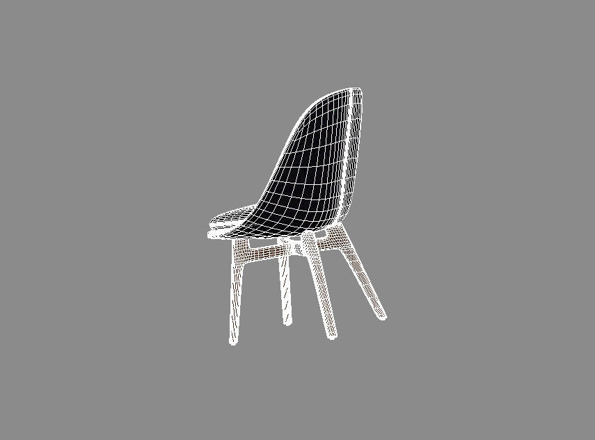 NERI HU 750 Solo Dining Chair 3D model_3