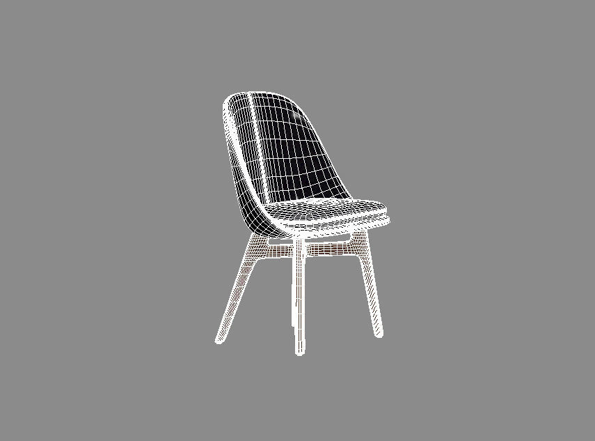 NERI HU 750 Solo Dining Chair 3D model_5