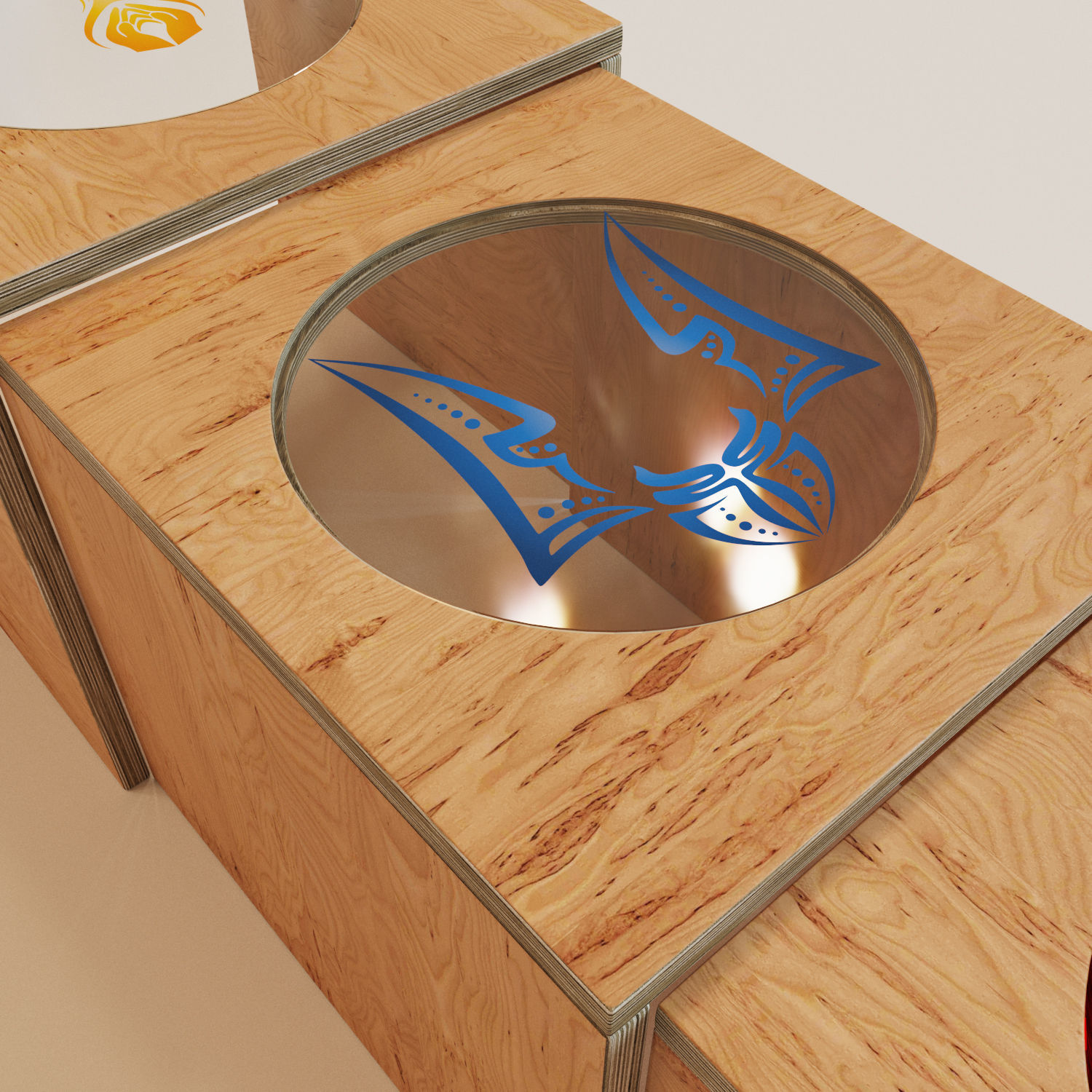 Tea-tables - Pray for Ukraine 3D model_6