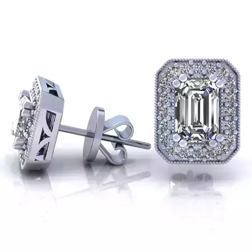 MO000358 studs Emerald Halo2