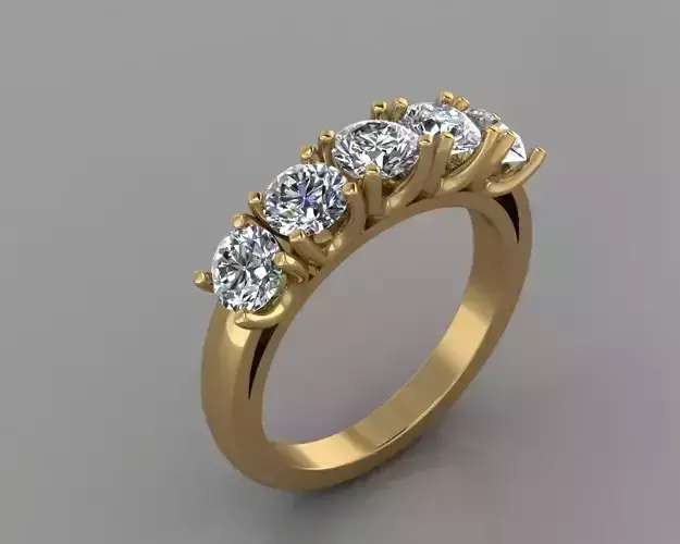 Five Stone Engagement Ring