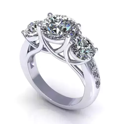Twist Prong Engagement Ring