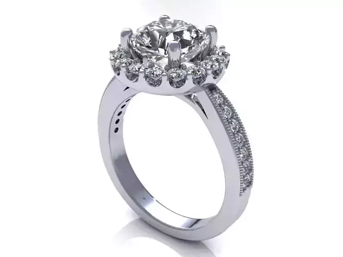 Halo Woman Wedding Ring