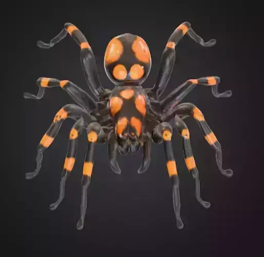 Halloween Spider Low-poly 3D model