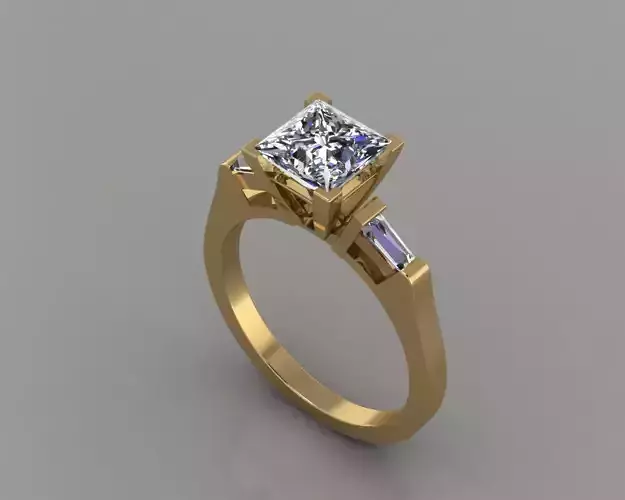 BS106 Engagement Ring Princess