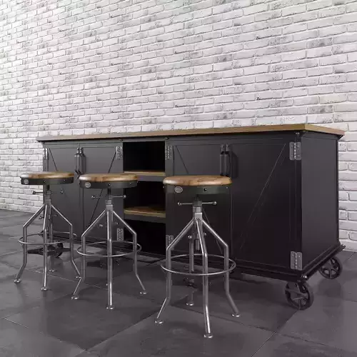 Ellis kitchen island and bar stool