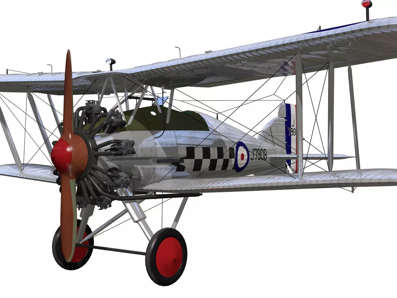 Gloster Gamecock 3D model_4