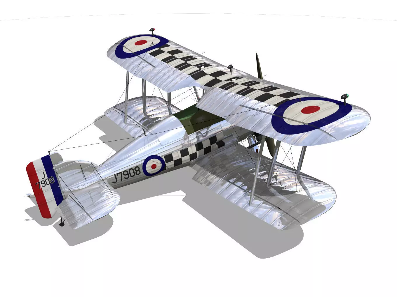 Gloster Gamecock 3D model_8