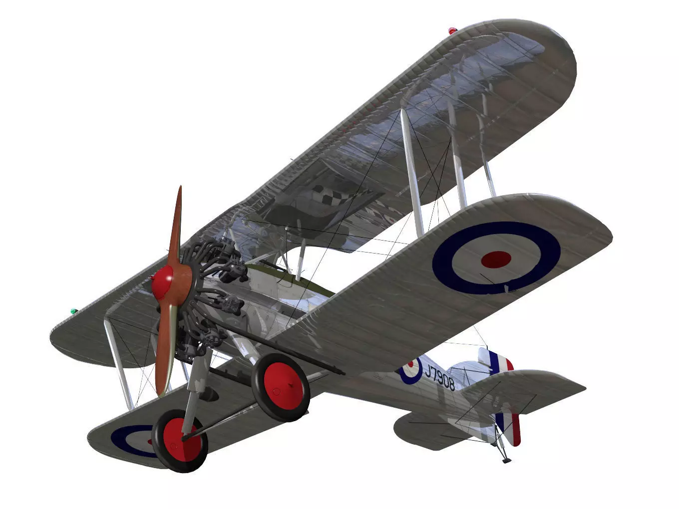 Gloster Gamecock 3D model_3