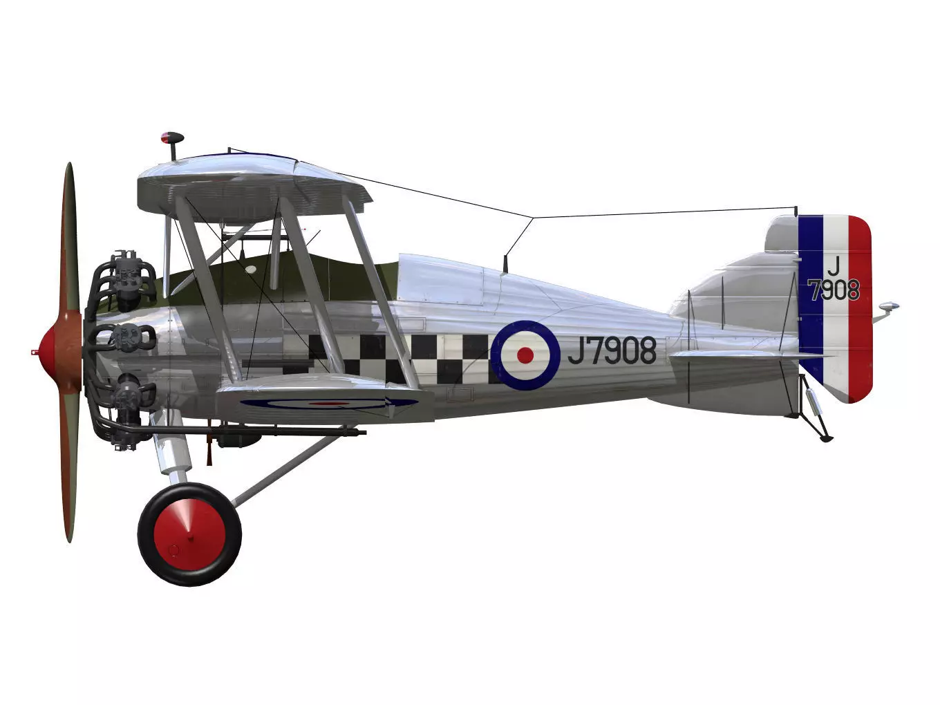 Gloster Gamecock 3D model_9