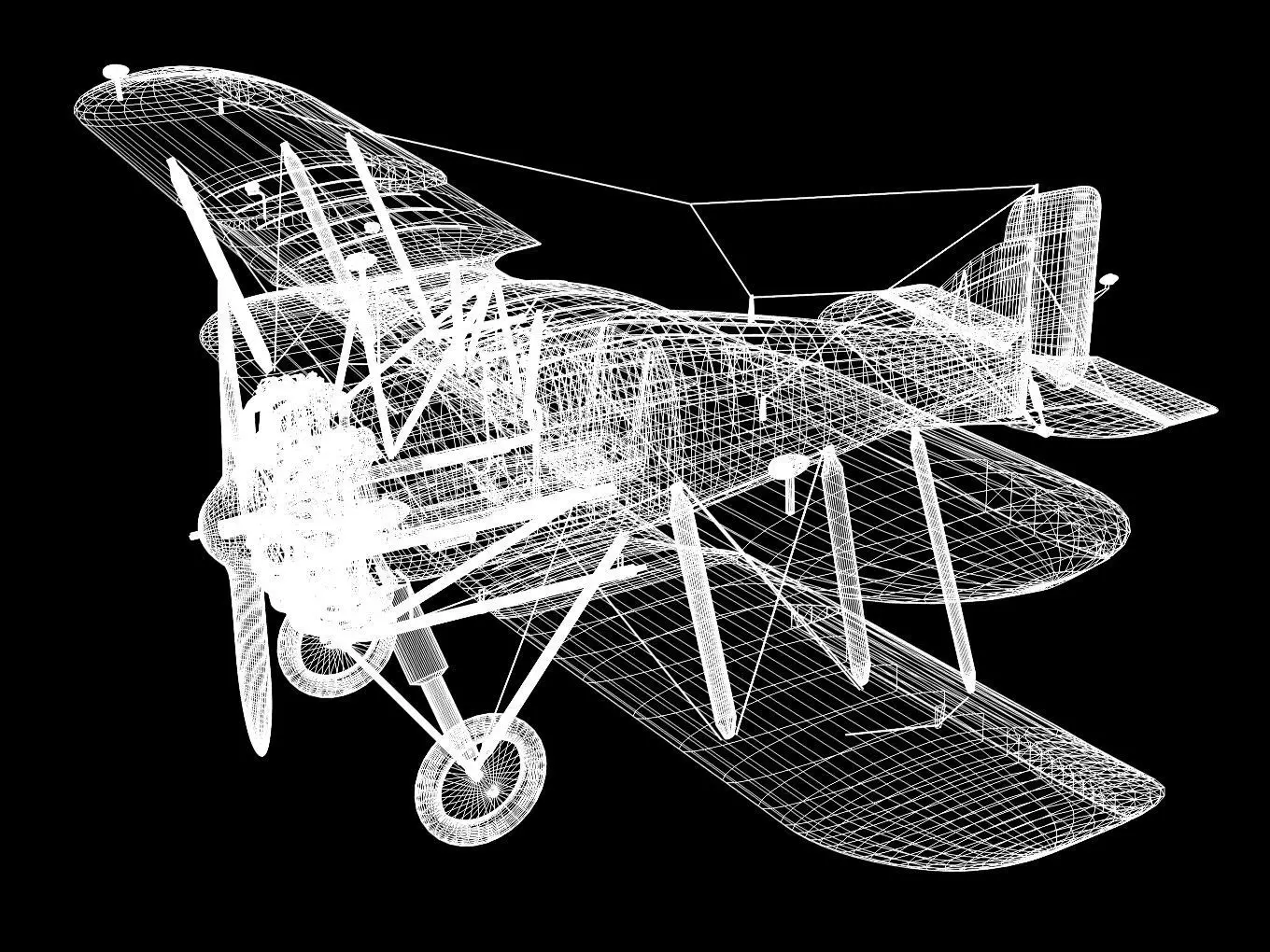 Gloster Gamecock 3D model_13