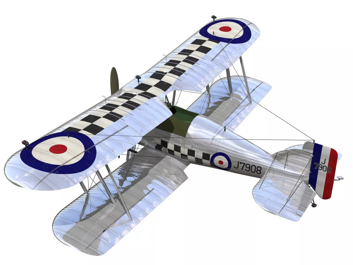 Gloster Gamecock 3D model_1